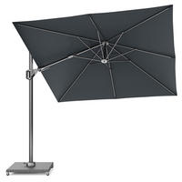 AMPELSCHIRM quadratisch 2.7 x 2.7 m Voyager T² Premium 360° kippbar schwarz/anthrazit - Schwarz, Metall (270/270cm) - Platinum