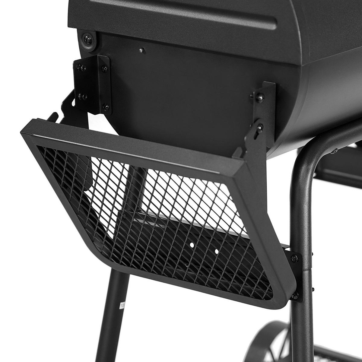 SMOKER KAMAYO Räucherofen Standgrill Holzkohle-Grill Klein BBQ Grillwagen - Schwarz, Metall (132/118/56cm) - TAINO