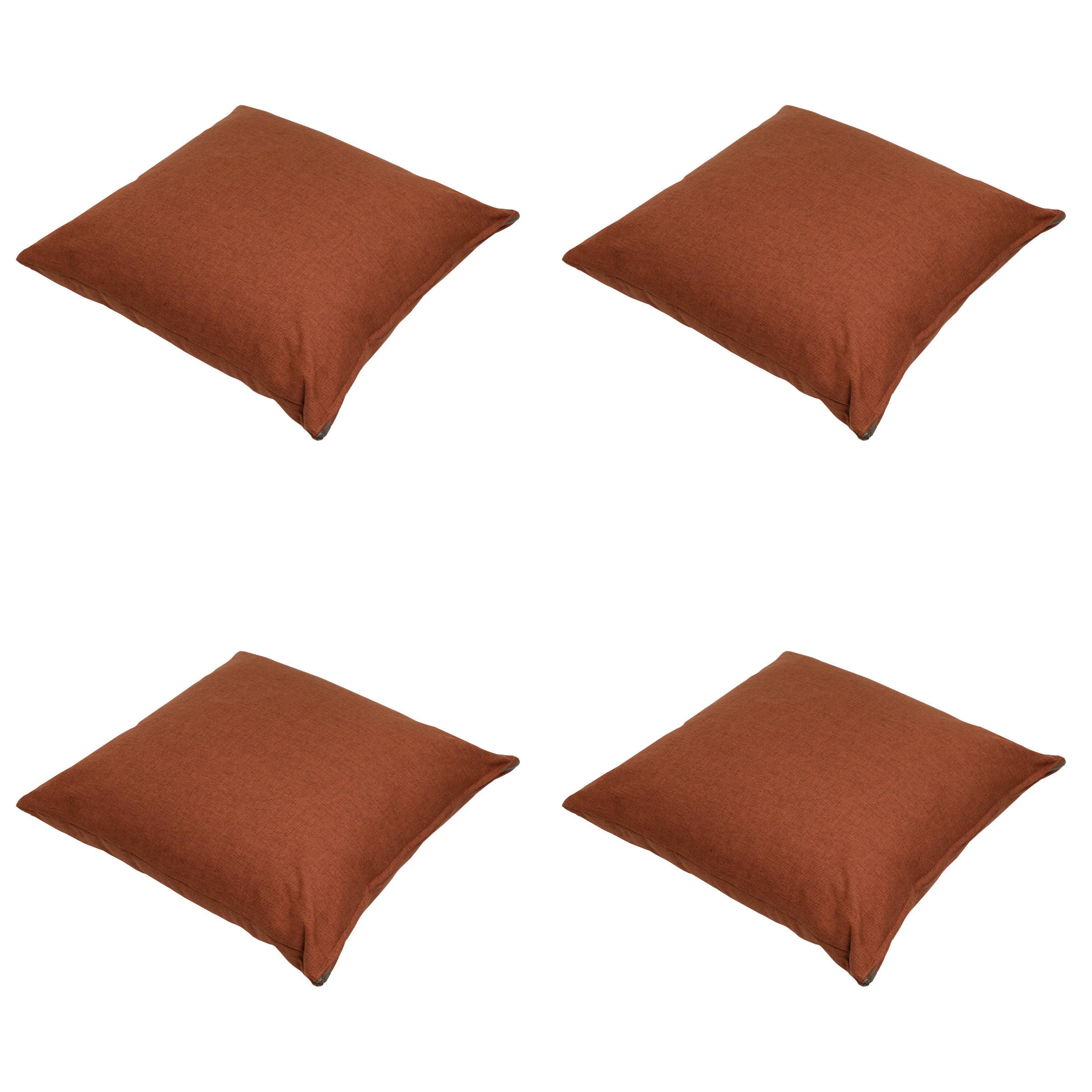 DEKORATIONSKISSEN Best deal - Rot - 45/45/10 cm - 4er-Set - Rot, Textil (45/45cm) - Madison