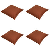 DEKORATIONSKISSEN Best deal - Rot - 45/45/10 cm - 4er-Set - Rot, Textil (45/45cm) - Madison