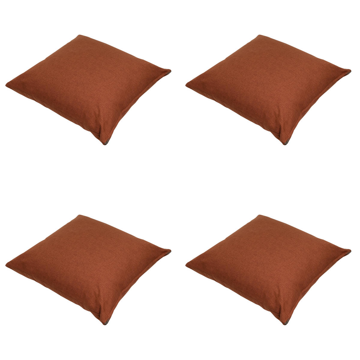 DEKORATIONSKISSEN Best deal - Rot - 45/45/10 cm - 4er-Set - Rot, Textil (45/45cm) - Madison