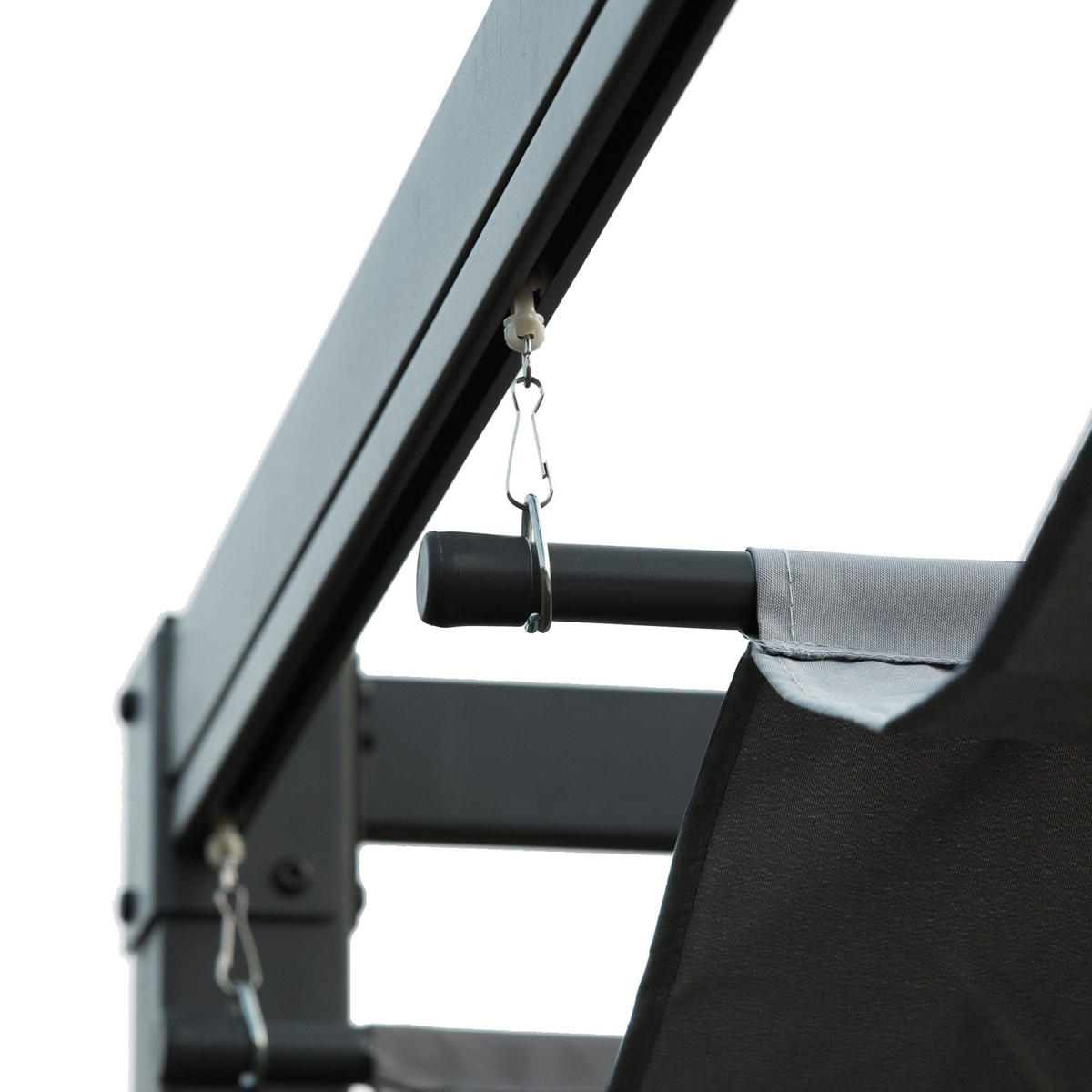 PERGOLA aus Stahl, 4x3m - Dunkelgrau, Metall (300/222/400cm) - Outsunny