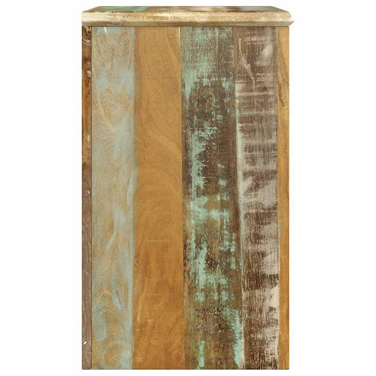 BEISTELLTISCH Mit 1 Schublade & 1 Tür Altholz - Braun, Holz/Holzwerkstoff (33/55/45cm) - vidaXL
