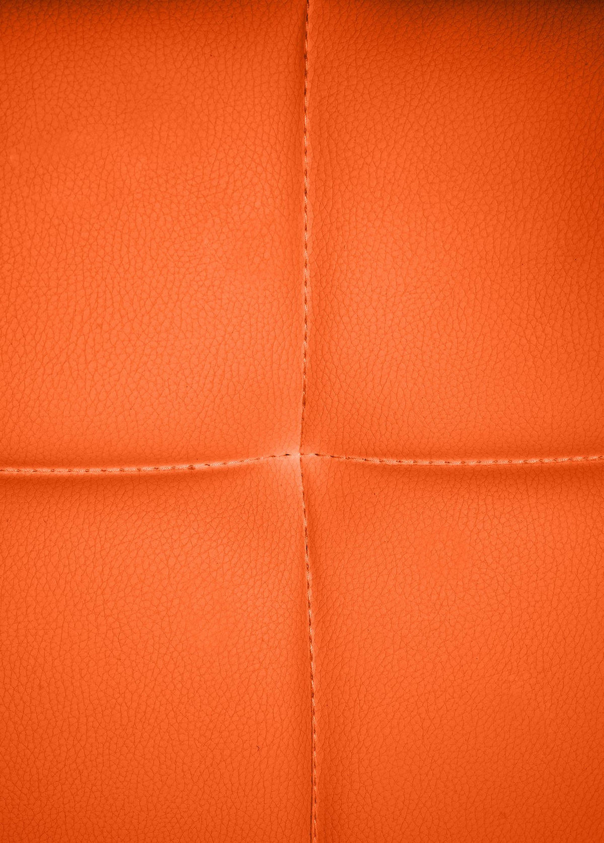 ARMLEHNENSTUHL Lederlook Orange - Orange, Textil/Metall (59/84/58cm) - CLP