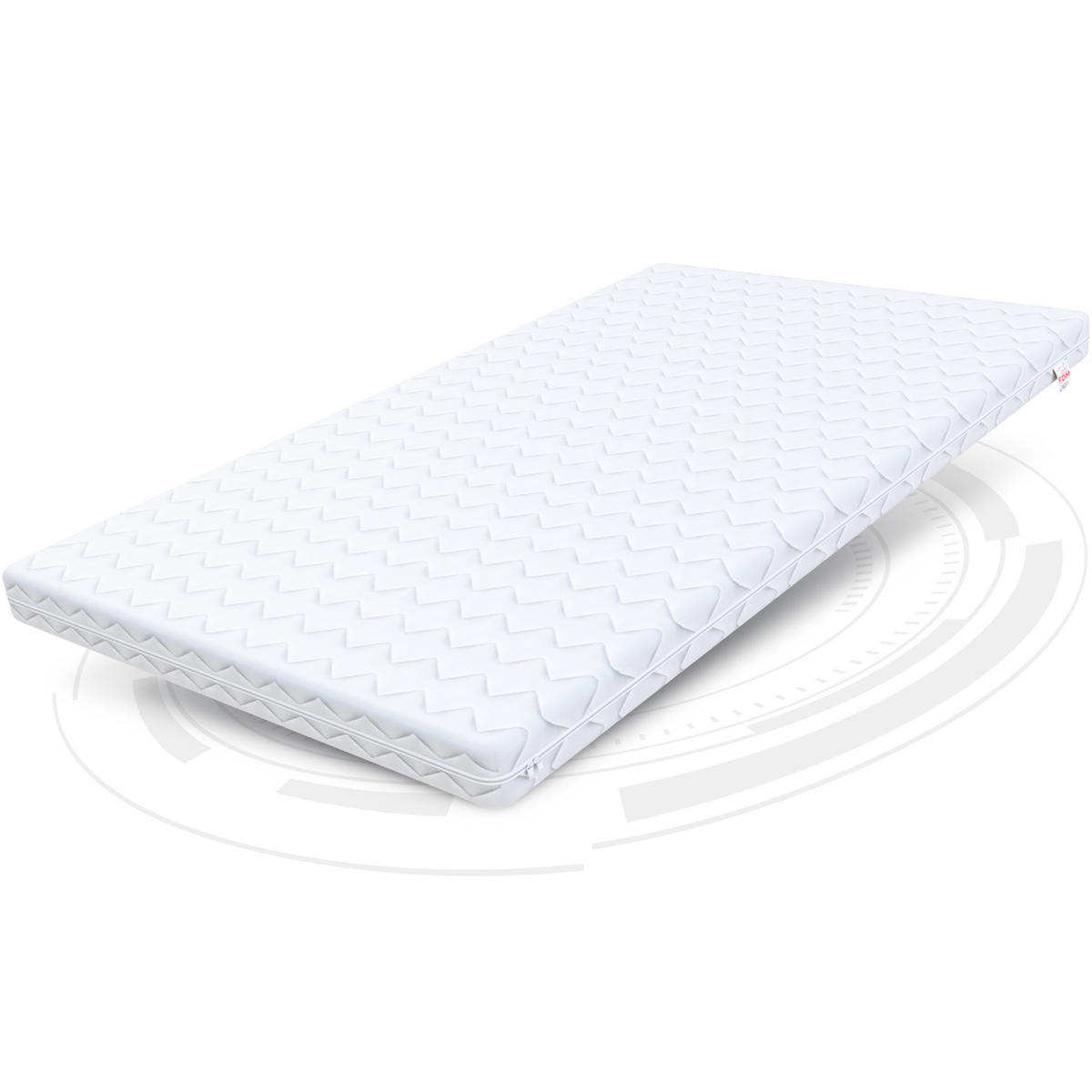 KALTSCHAUMMATRATZE Baby Coco Max - Weiß, Textil (70/160cm) - FDM