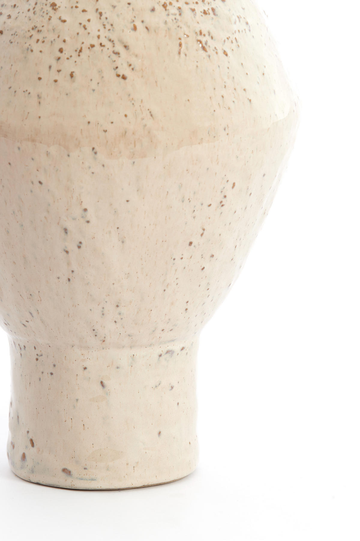 VAZE Vasora Grau 22.5/22.5/33 cm - Grau, Keramik (33cm) - Light & Living