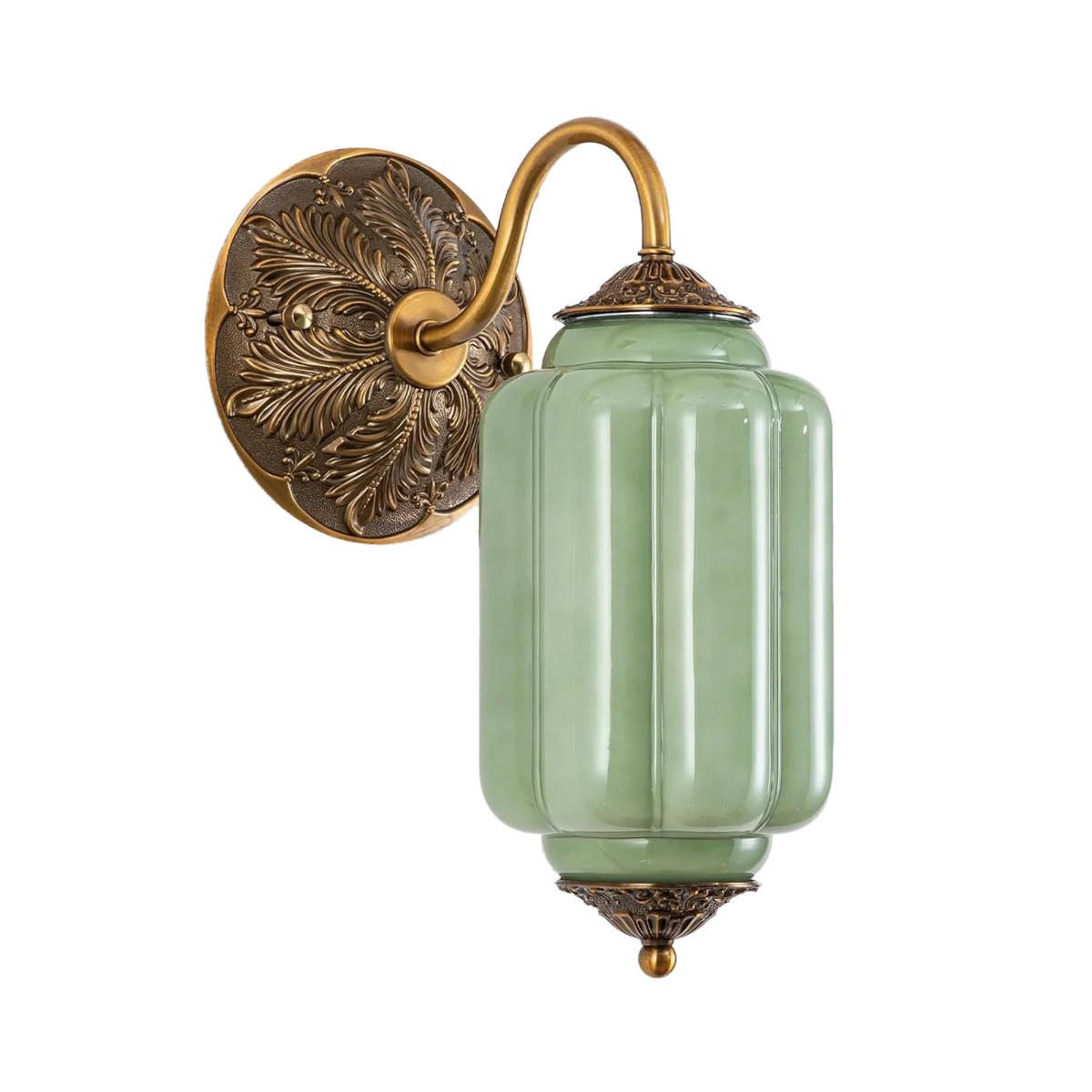 WANDSTRAHLER LED Dreifarbiges Licht 16.2/26/33 cm Grün - Grün, Metall (26/33/16.2cm) - Authentics
