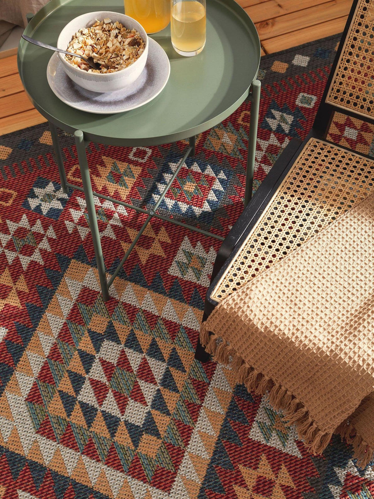OUTDOORTEPPICH Mirena Rot 200x290 cm - Rot, Kunststoff (200/1cm) - KUNSTLOFT
