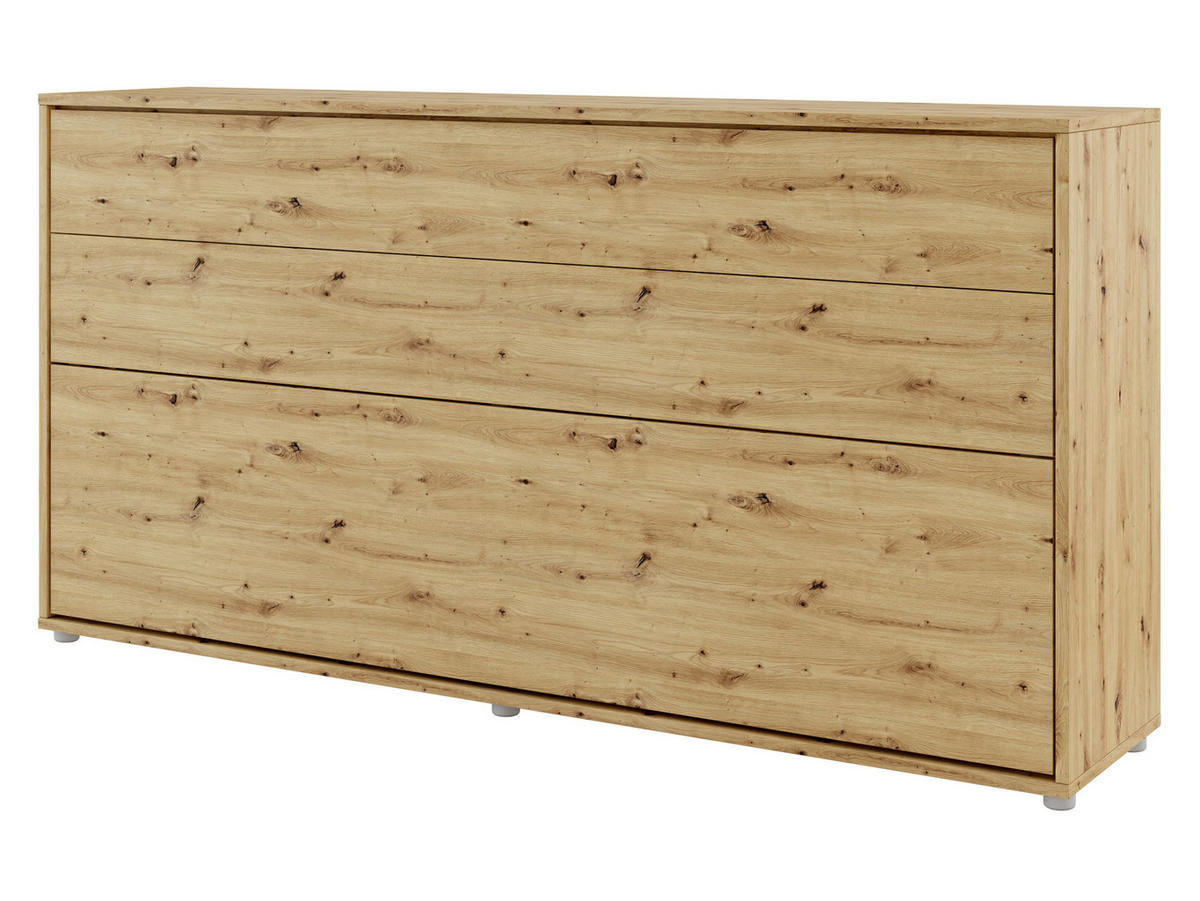 SCHRANKBETT Bed-Concept BC-06 90x200 mit LED-Lampe - Eiche Artisan/Grau, Holz/Holzwerkstoff (90/200cm) - MIRJAN24