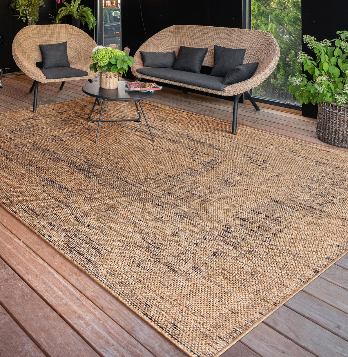 OUTDOORTEPPICH 160/220 cm Aachen 784 - Beige, Textil (160/220cm) - Paco Home