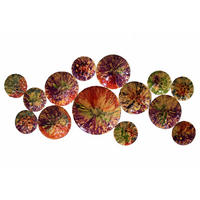 WANDDEKO Bunt 123/55 cm - Multicolor, Metall (2.4/55/5cm) - KUNSTLOFT