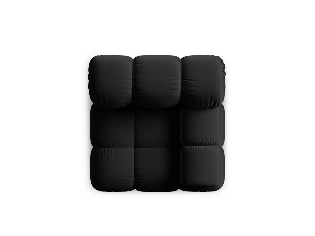 MODUL rechts Bellis aus Samt schwarz - Schwarz, Textil (94/70/94cm) - Micadoni
