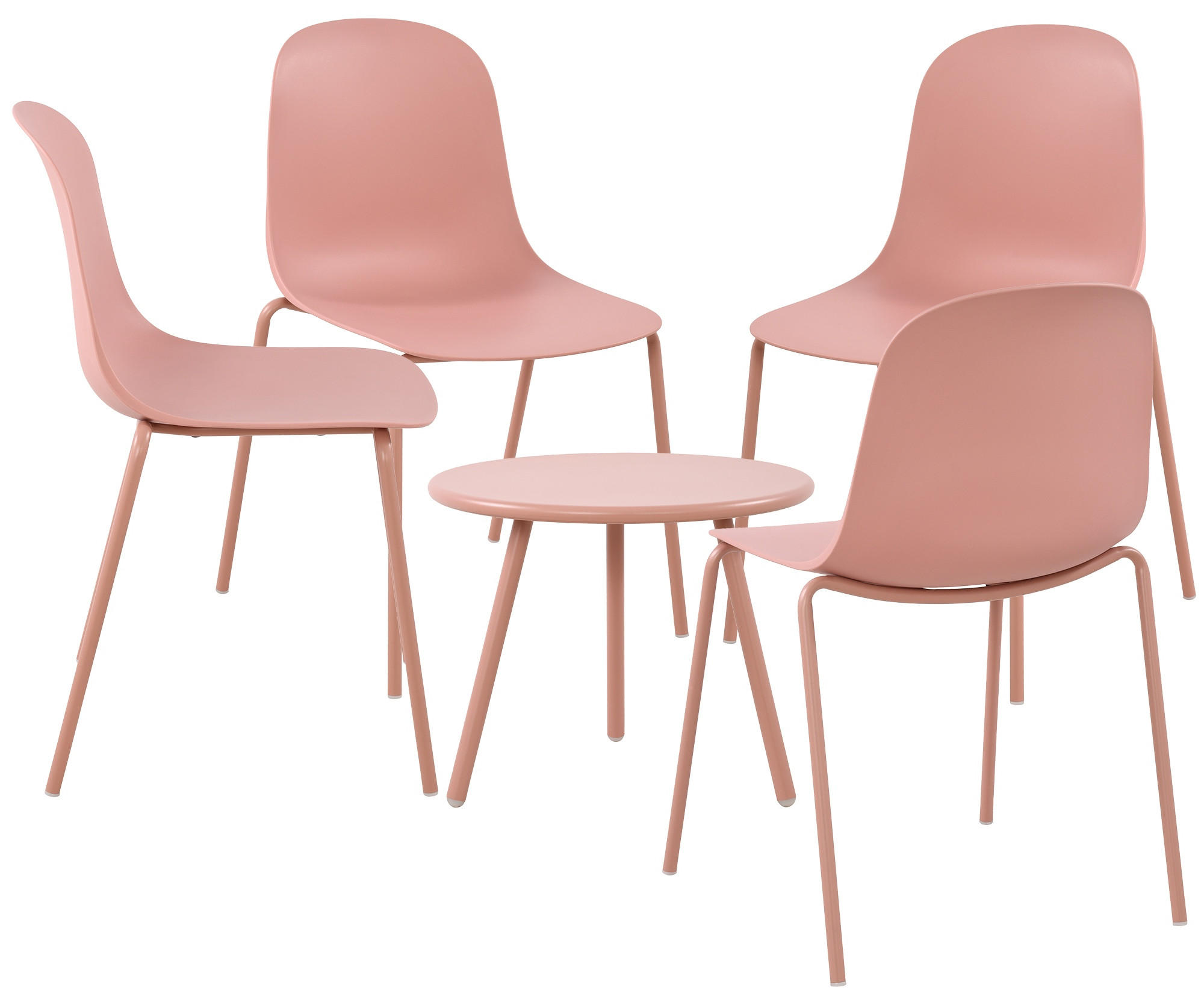 GARTENSITZGRUPPE Kunststoff Pink - Pink, Kunststoff - CLP