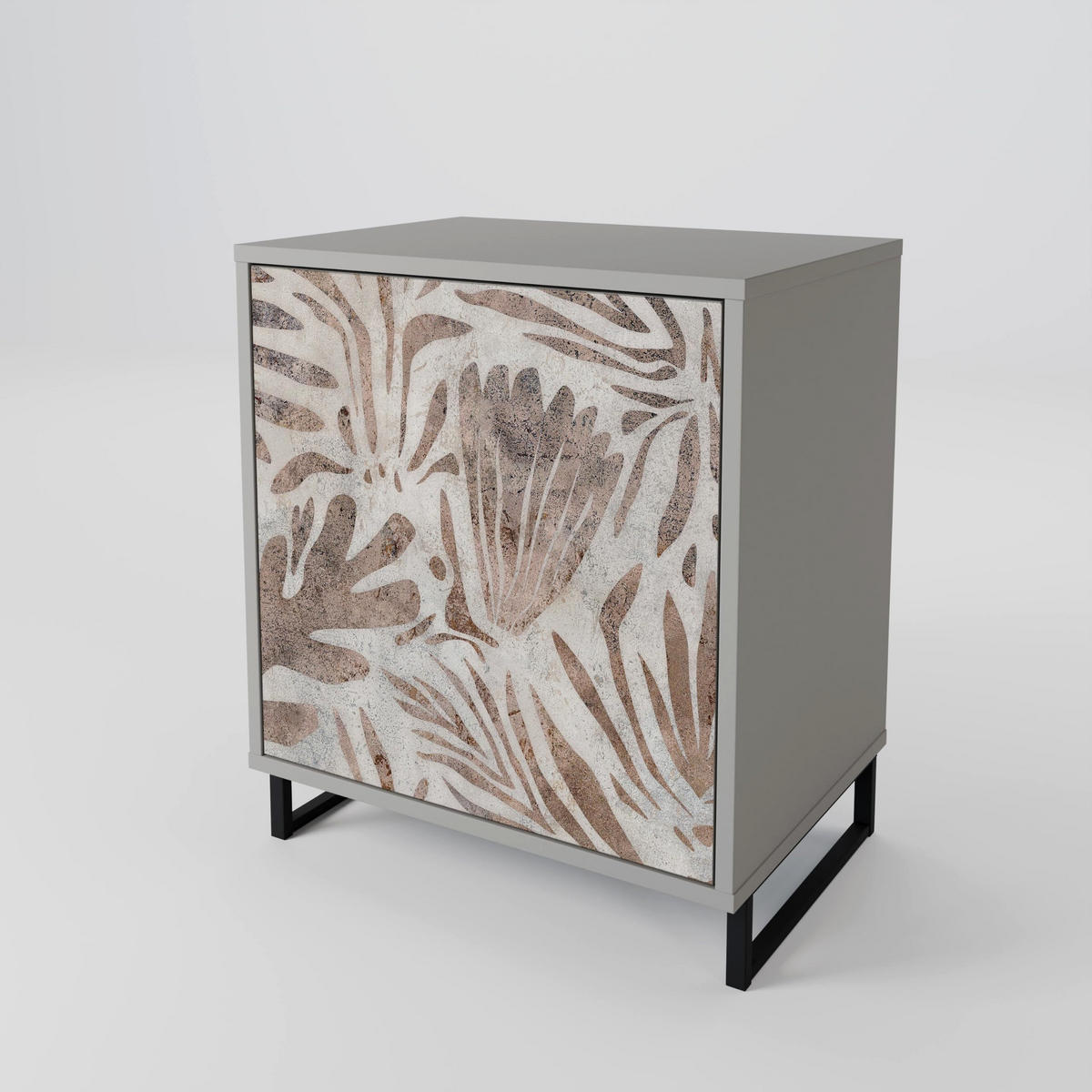 SIDEBOARD PASSING TIME, Grau, 57,5x42x57,5 cm, Ohne Füße - Multicolor/Grau, Holzwerkstoff (57.5/57.5/42cm) - SpaceRebels