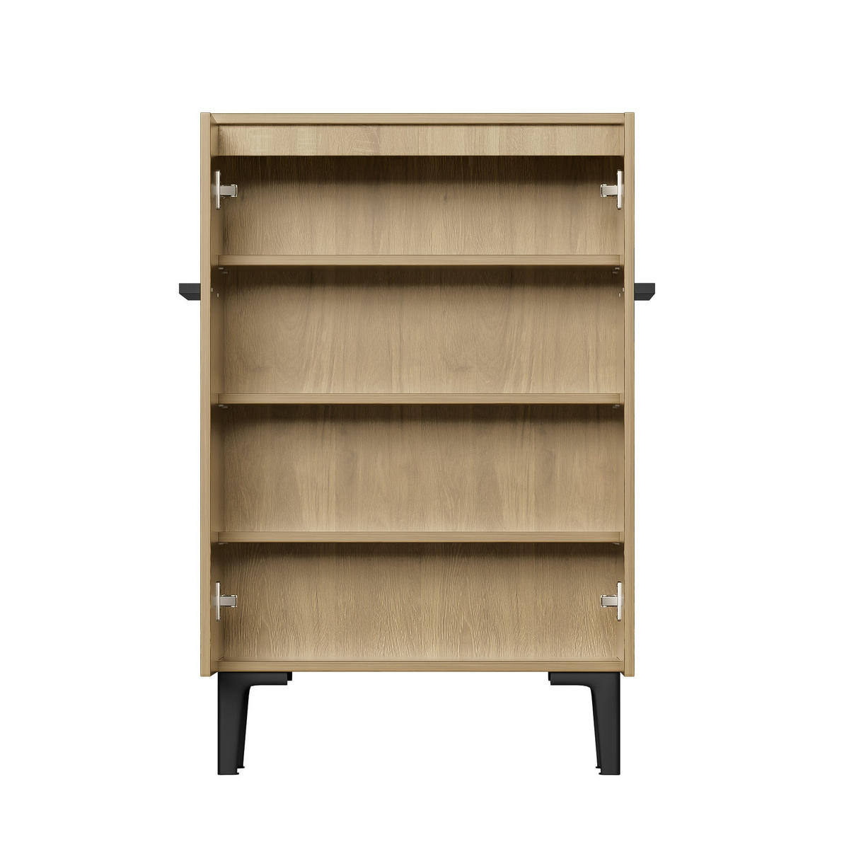 SCHUHSCHRANK 60/34.5/90cm,Aufbewahrungsschrank mit verstellbaren Einlegeböden,Naturfarben - Naturfarben, Holz (60/95/34.5cm) - LVHOM