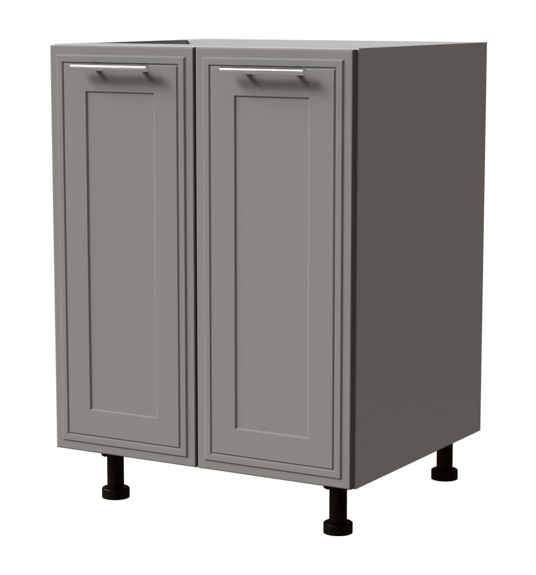 UNTERSCHRANK Salo D11/60 Grau / Dust Grey Matt 60 / 50 / 82cm - Grau, Holz/Holzwerkstoff (60/82/50cm) - Feldmann-Wohnen