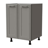 UNTERSCHRANK Salo D11/60 Grau / Dust Grey Matt 60 / 50 / 82cm - Grau, Holz/Holzwerkstoff (60/82/50cm) - Feldmann-Wohnen