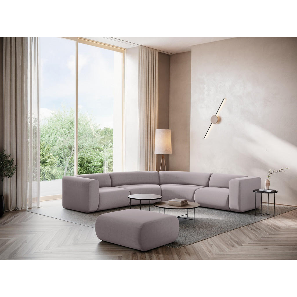 Thumbnail - Makamii Ecksofa, Flieder, Textil, 5-Sitzer, Füllung: Schaumstoff, 318x318 cm, Made in EU, Wohnzimmer, Sofas & Couches, W...