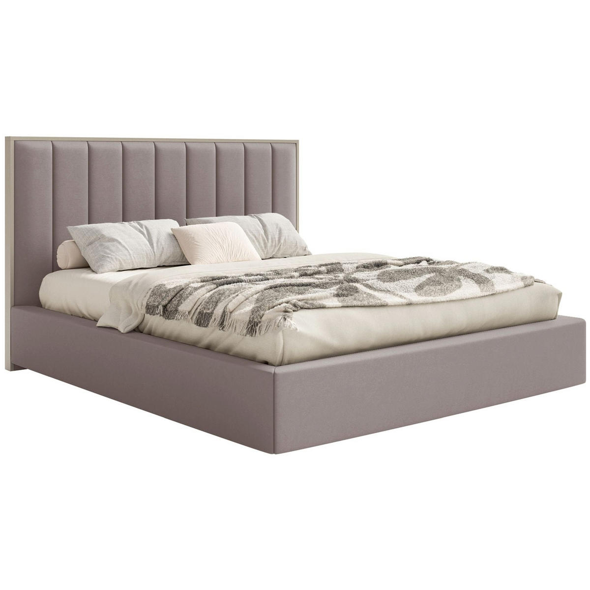 POLSTERBETT Togents Braun mit Chenillebezug, 180x200 cm - Braun, Textil (180/200cm) - Selsey