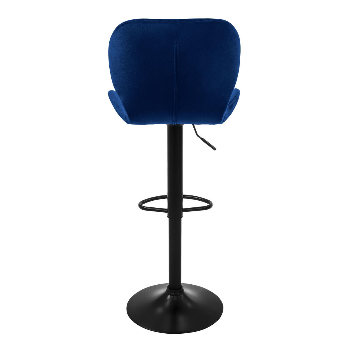 BARHOCKER Samt blau 2er Set - Blau, Metall (41/110/47cm) - ML-DESIGN