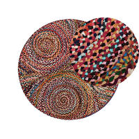 KURZFLOR-TEPPICH Ladik 140/140 cm - Multicolor, Textil (140/140cm) - Beliani
