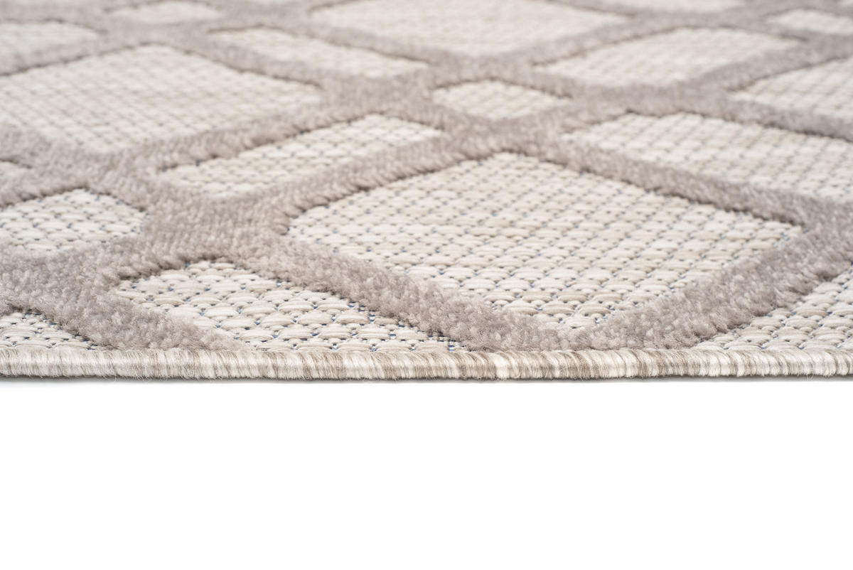 TEPPICH PATIO Grau 160/220 cm - Grau, Kunststoff (160/220cm) - Tapiso