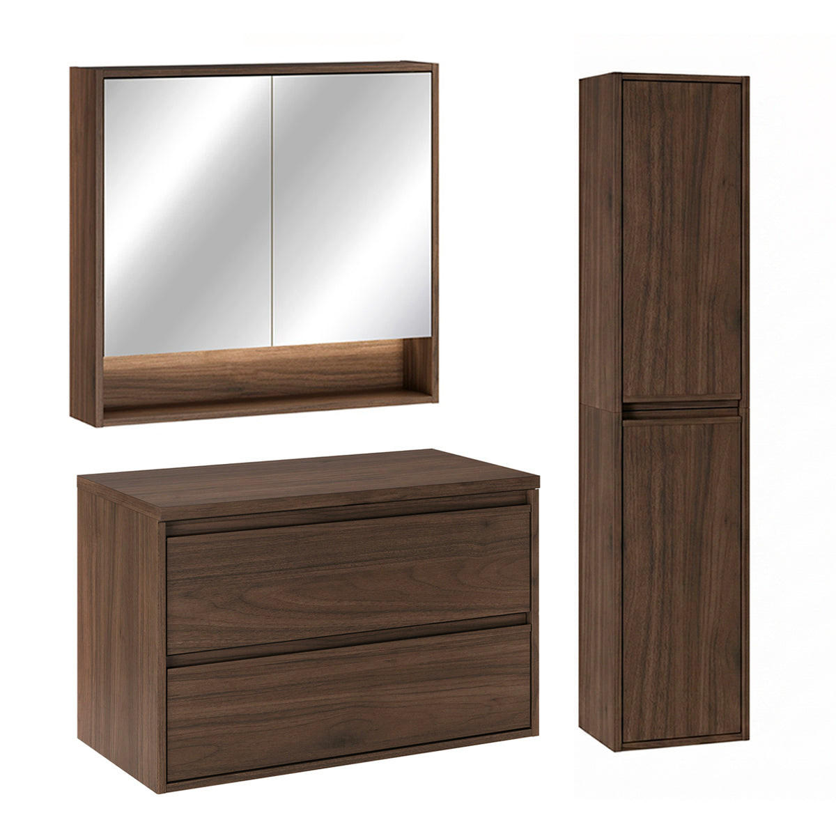 Petits-meubles KOUPELNOVÝ NÁBYTEK 80cm Edmé 2er-Set Dřevo