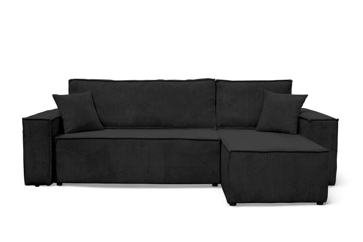 ECKSOFA TAVO L mit Stauraum, Graphitfarben - Graphitfarben, Textil (244/145cm) - KS Home Concept