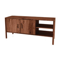 KOMMODE INA Wildeiche - Dunkelbraun, Holz (142/64/46cm) - byoak