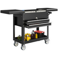 WERKZEUGSCHRANK DE-10557 Schwarz - Schwarz, Metall (38/80/130cm) - ComfortXL