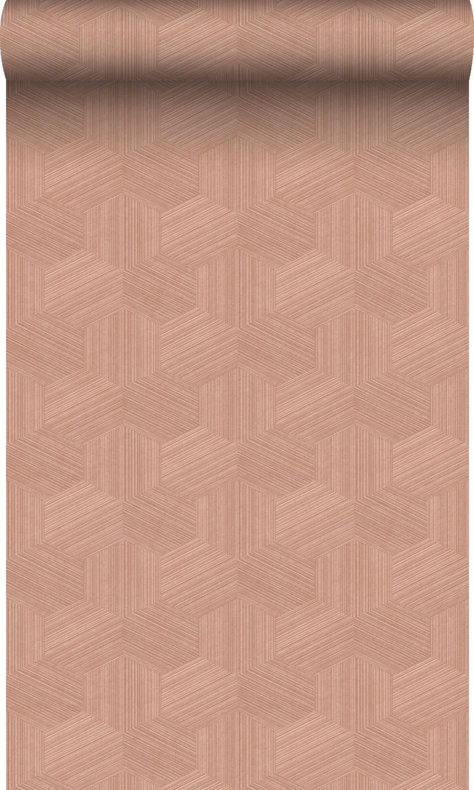 TAPETE 3D-Muster 50 x 900 cm - Terracotta, Papier (50/900cm) - Origin Wallcoverings