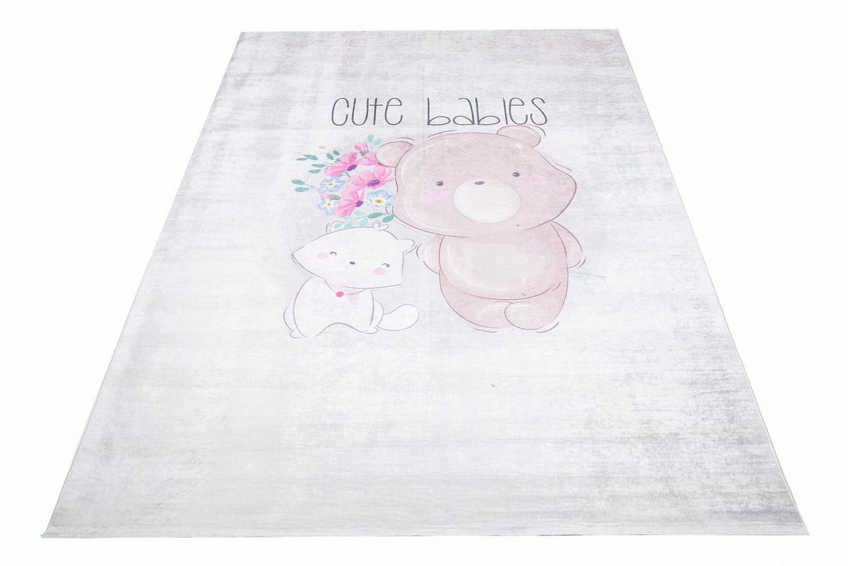 TEPPICH EMMA Grau 160/230 cm - Grau, Kunststoff (160/230cm) - Tapiso