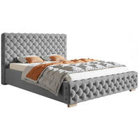 BETT Grau BEN 12 Mit Bettkasten 90x200 cm - Eichefarben/Schwarz, Textil (90/200cm) - Sepro Meble