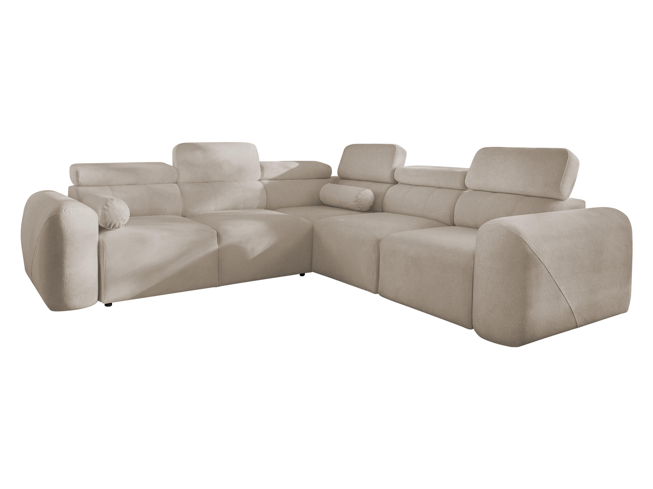 Mirjan24 Eckschlafsofa Hellbraun 273x272 cm
