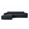 ECKSOFA L Form Ruyam Schwarz 310/165/78 cm – Schlaffunktion Links - Schwarz, Kunststoff/Textil (170/310cm) - AX Living