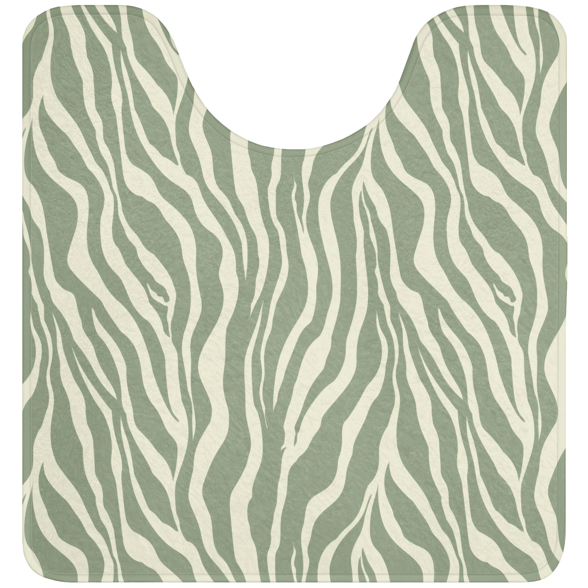 OnlyWow WC PŘEDLOŽKA Zebra - Motiv - zelená 55x60 cm