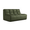 2-SITZER-SOFA Kunstleder Grün - Schwarz/Grün, Leder/Kunststoff (160/75/93cm) - Makamii