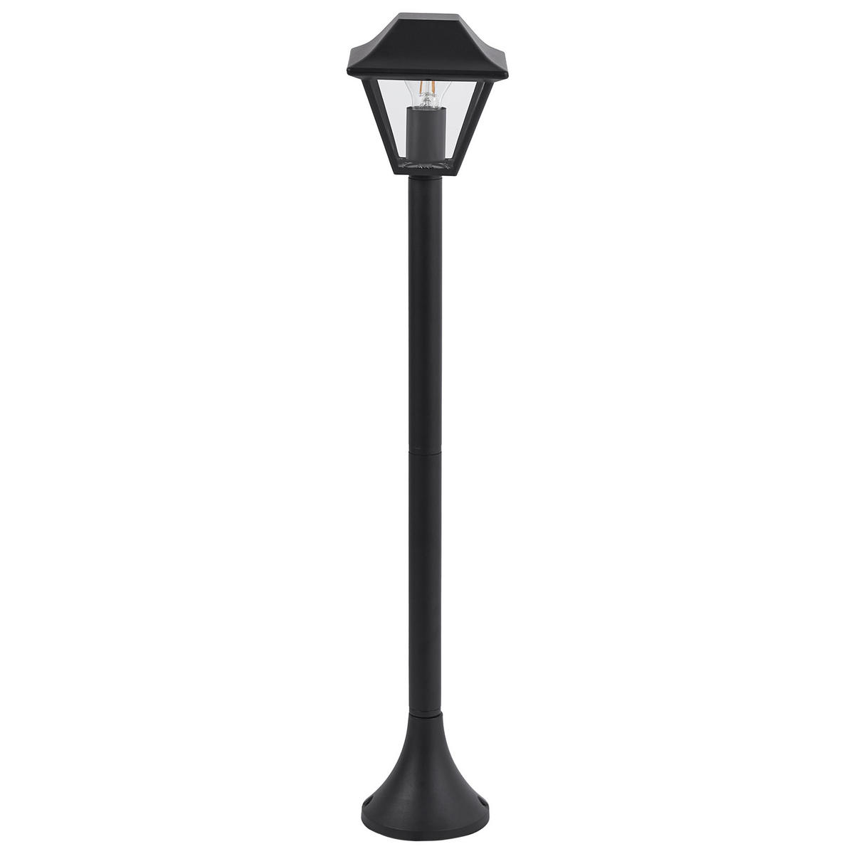 POLLERLEUCHTE Schwarz Gosaba - Schwarz, Metall (18/18/94cm) - Beliani