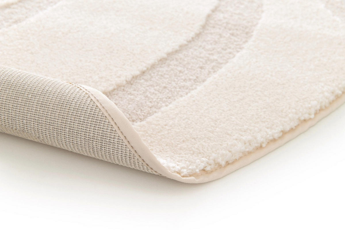 TEPPICH rund skandinavisches Häkelmotiv beige - Beige, Textil (160/160cm) - AFK Living