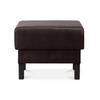 SITZHOCKER ESPECTO auf hohen Holzbeinen, dunkelbraun - Dunkelbraun/Schwarz, Textil (58/47/56cm) - KONSIMO®