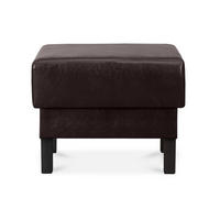 SITZHOCKER ESPECTO auf hohen Holzbeinen, dunkelbraun - Dunkelbraun/Schwarz, Textil (58/47/56cm) - KONSIMO®
