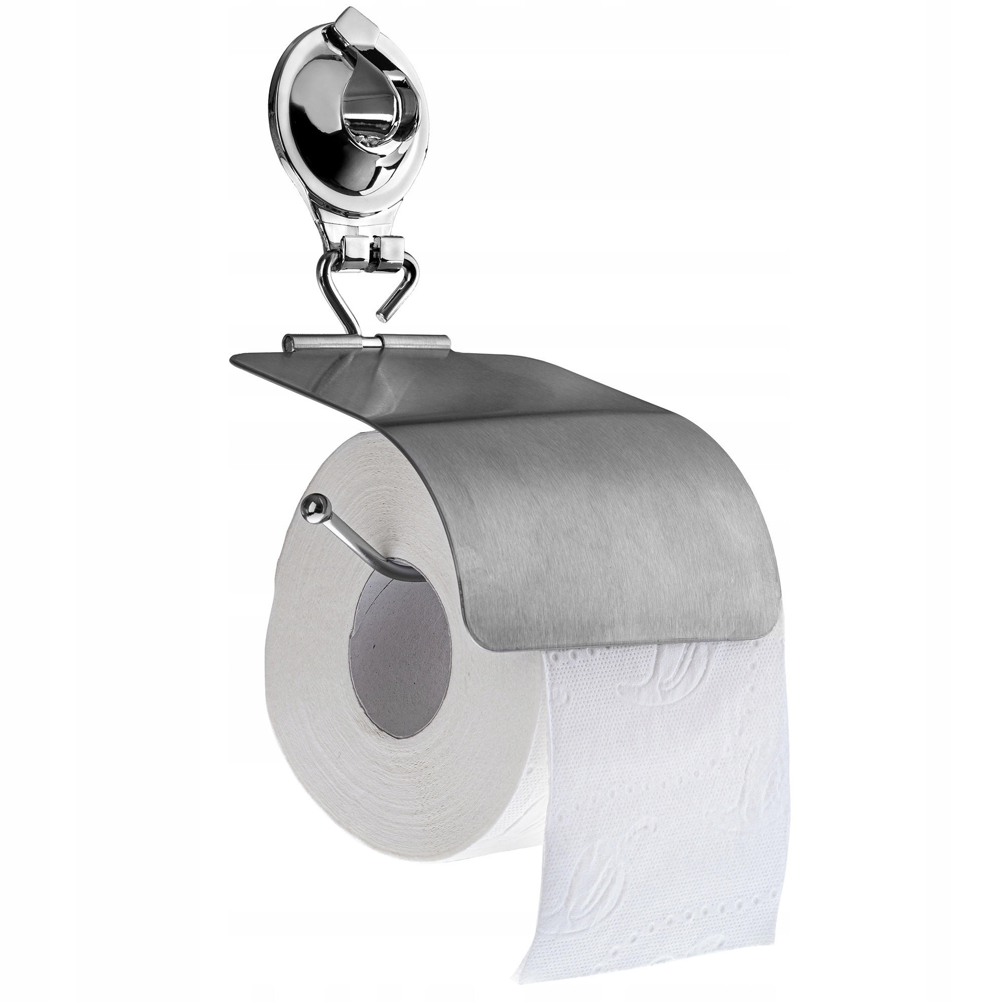 TOILETTENPAPIERHALTER 10 x 22 cm, silber - Silberfarben, Metall (10/22cm) - KADAX