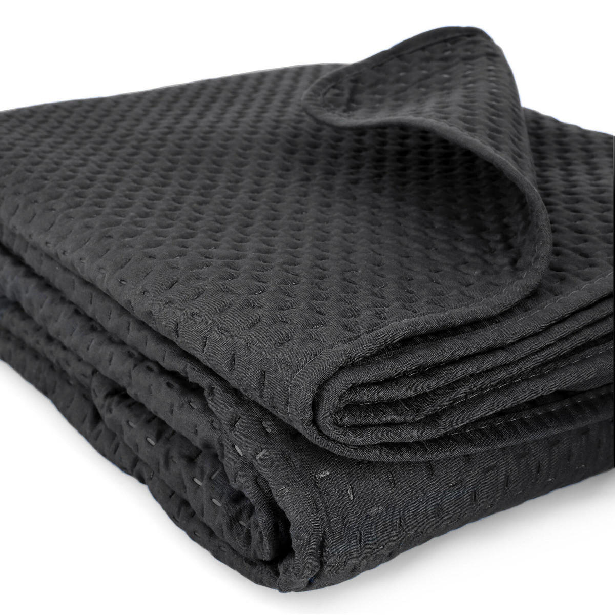 TAGESDECKE Zemi new schwarz 200/220 cm - Schwarz, Textil (200/220cm) - Homla