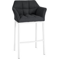 BARHOCKER Filz Anthrazit - Anthrazit/Weiß, Textil/Metall (64/110/48cm) - CLP