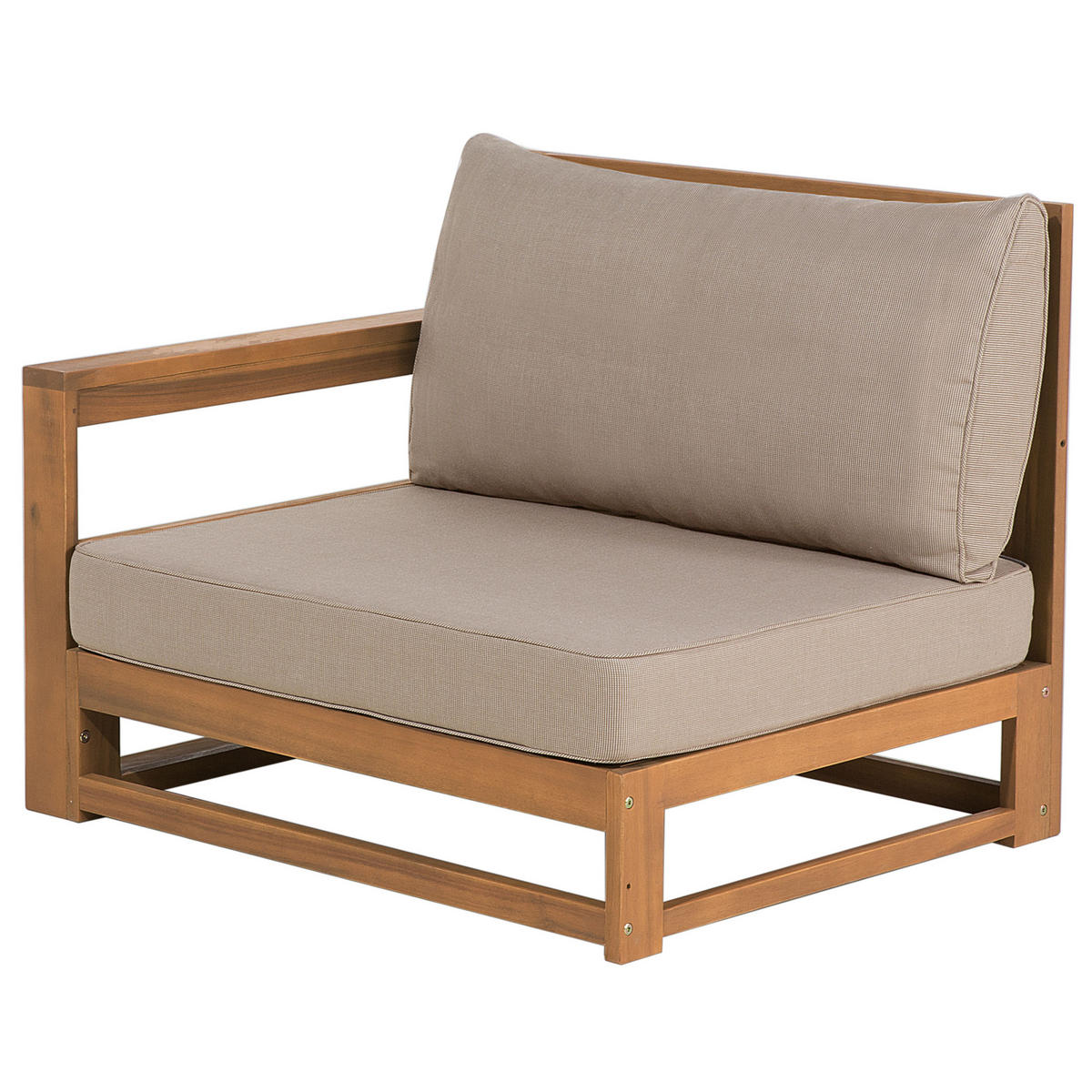 OUTDOOR-KISSENBEZUG Set Taupe Timor - Taupe, Textil (83/12cm) - Beliani