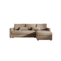ECKSOFA MOS L BIS Itaka 48 Rechts mit Schlaffunktion - Braun, Textil (220/143cm) - Bedante