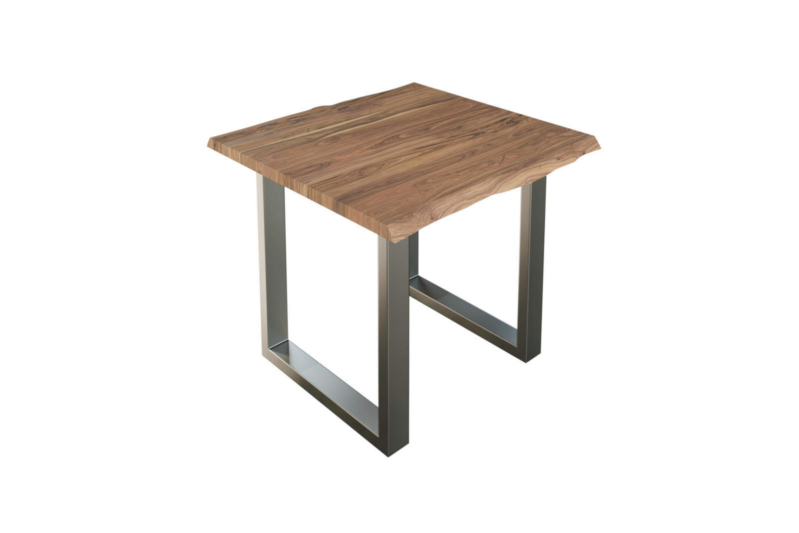 ESSTISCH LAUREN - Beige/Silberfarben, Holz/Metall (90/90/77cm) - SAM