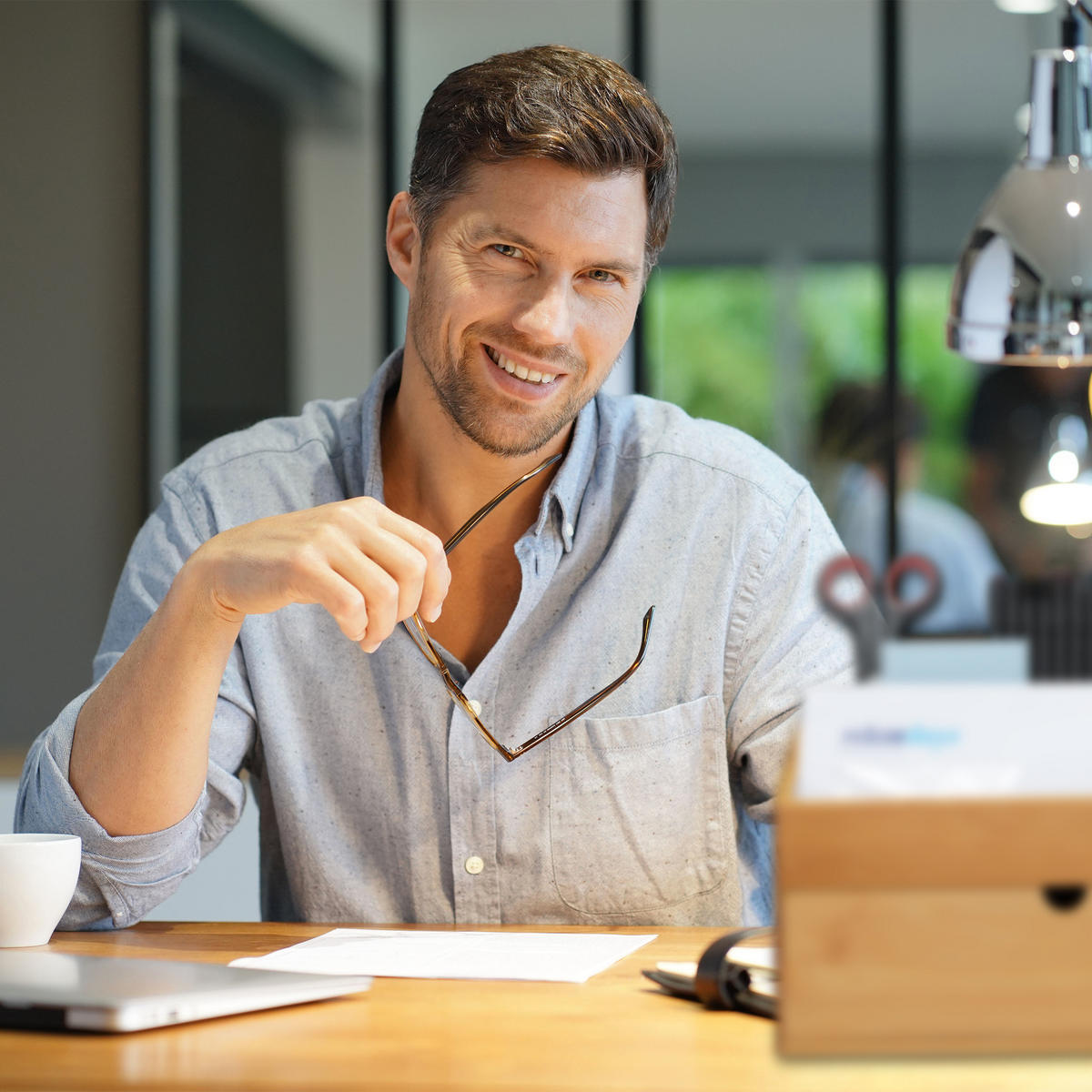 SCHREIBTISCHORGANIZER - Hellbraun, Holz/Holzwerkstoff (16.5/28/15cm) - Relaxdays