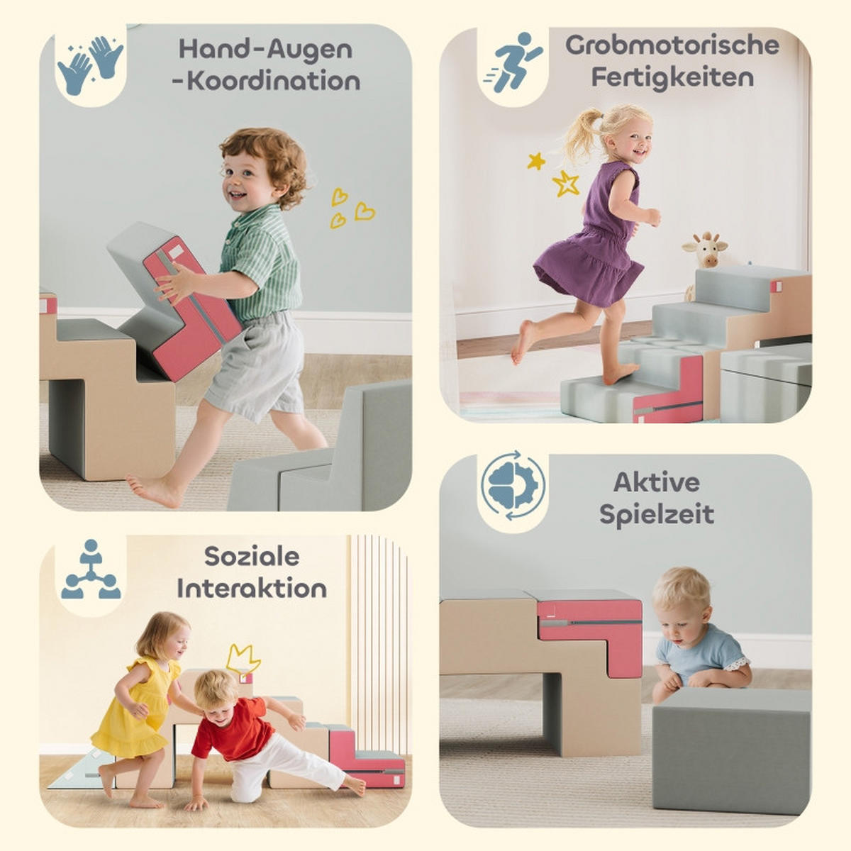 KONSTRUKTIONSSPIELZEUG Bauset - Multicolor, Kunststoff (39/44/131cm) - Korfee