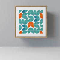 SIDEBOARD BE THE CHANGE, Eichefarben, 57,5x42x57,5 cm, Ohne Füße - Eichefarben/Multicolor, Holzwerkstoff (57.5/57.5/42cm) - SpaceRebels